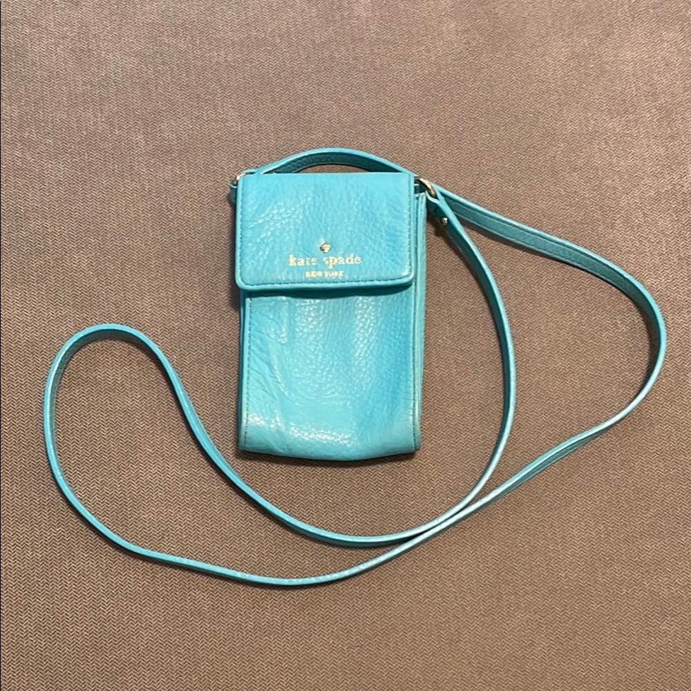 Kate Spade mini bag ♠️ Caribbean blue leather